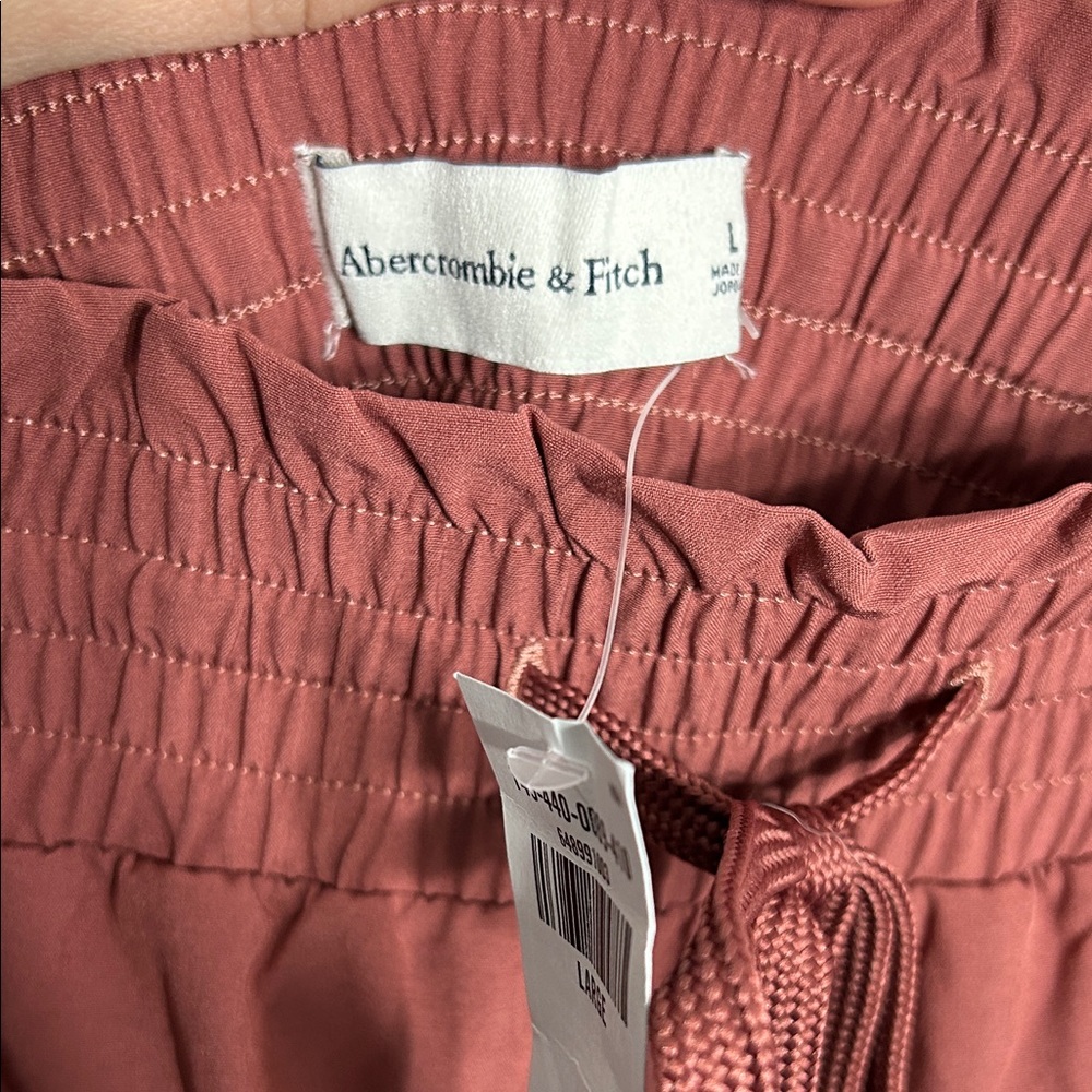 Abercrombie & Fitch High Waist Rust Shorts - Picture 2 of 4